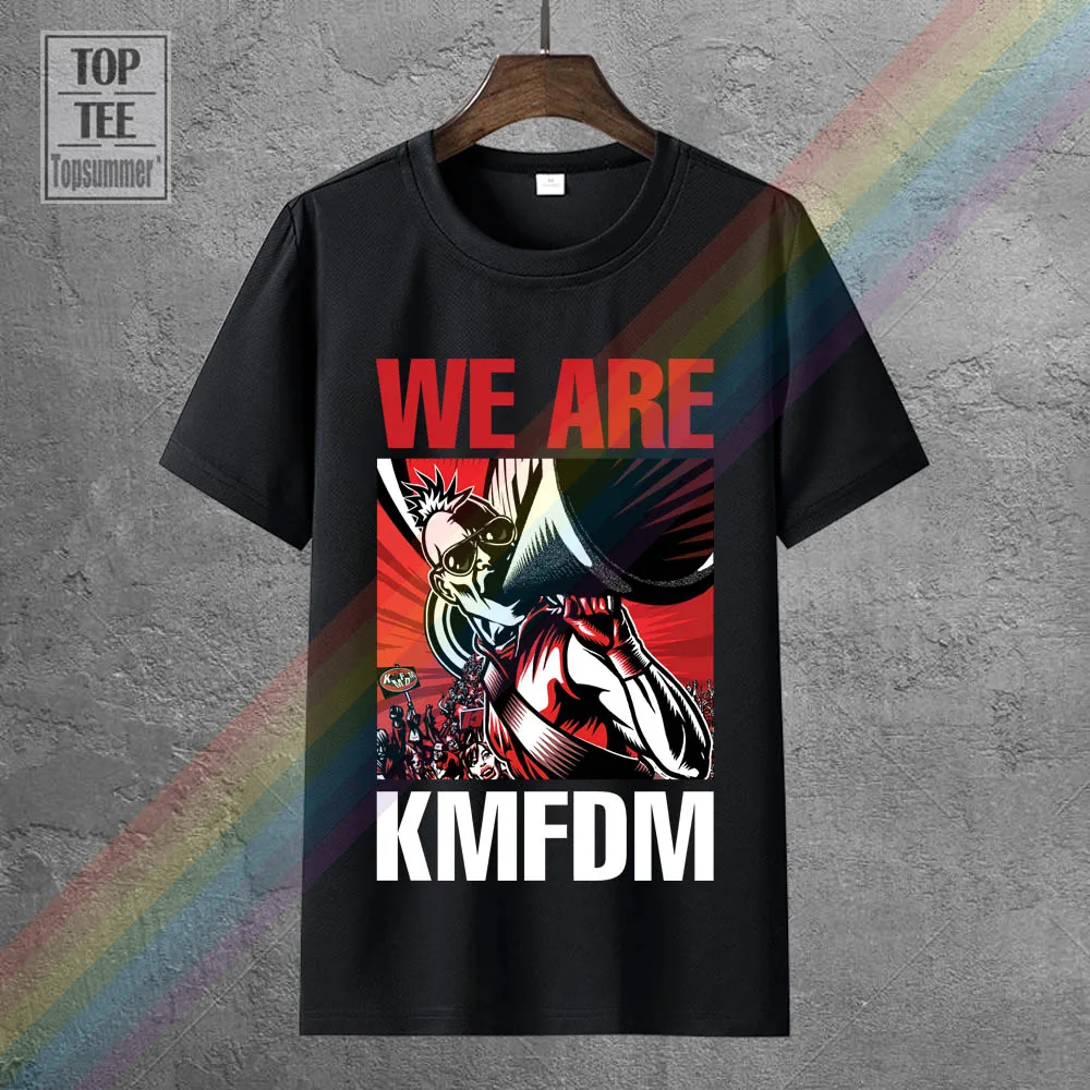 Фото Лидер продаж модная черная футболка 2018 Kmfdm We Are Front 242 Ebm новая с принтом Мужская