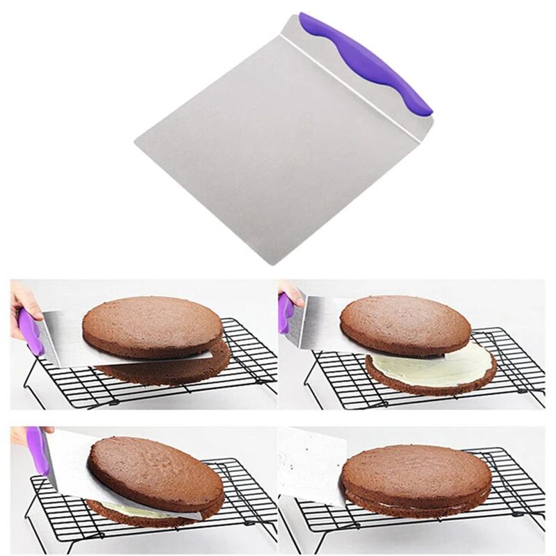 

Large Cake Lifter Spatula Server Dessert Bread Pastry Transfer Stainless Steel Pizza Dough Scraper Cutter Baking Shovel