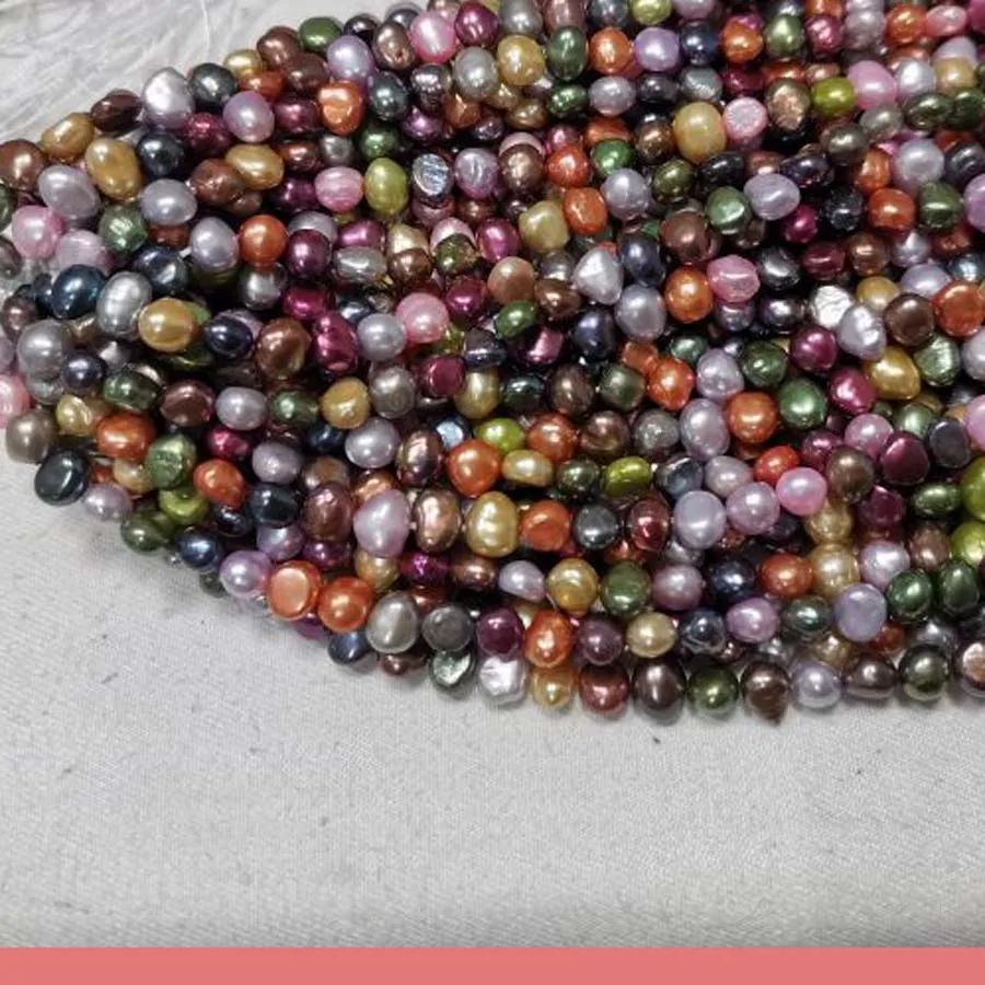 wholesale 20 strings nugget freshwater cultured pearl baroque beads multi-colours | Украшения и аксессуары