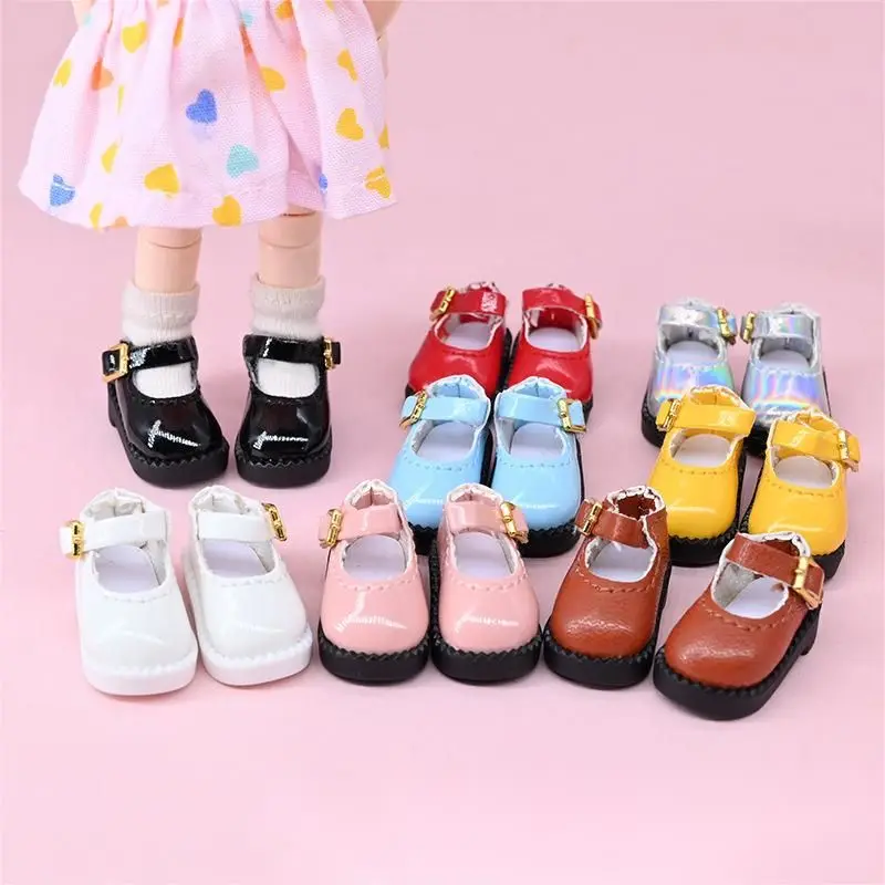 

Ob11 Doll Shoes Solid Color Leather Uniform Shoes Doll Accessories for GSC, P9, YMY, 12bjd , Obitsu 11, Molly, Holala