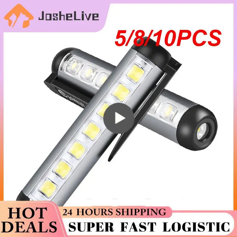 

5/8/10PCS Powerful Camping Lantern Battery Flashlight Power Bank Led Flashlight Usb Charging Rechargeable Lamp Flashlight