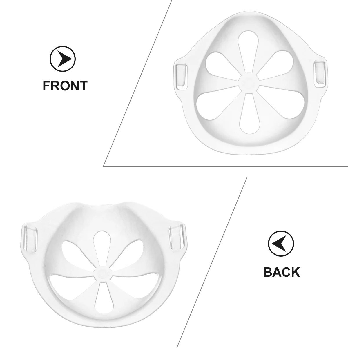 Держатель маски Моющийся кронштейн Полиэтиленовая внутренняя опора Внутренняя