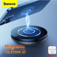 baseus qi magnetic wireless charger induction fast charging pad for samsung xiaomi wireless charger for iphone 12 11 pro xs max