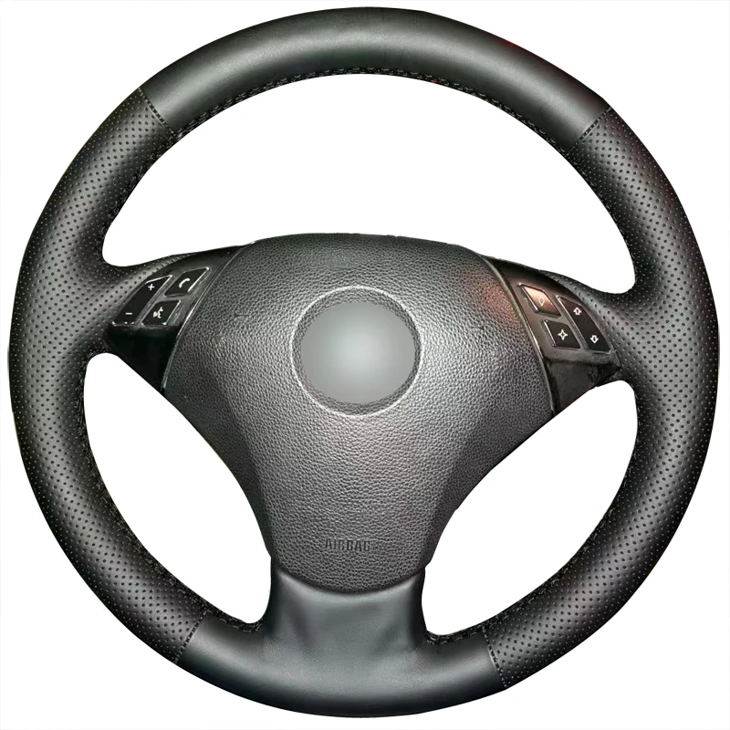 

Braiding Cover for Steering Whee with Leather for BMW 2008 528i Car Accessories