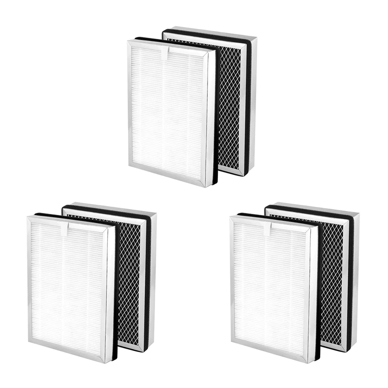 

HEPA Filter Replacement For Medify MA-25 Air Purifier 6-Pack 3 In 1 Filtration True HEPA H13 Filter Pre-Filter