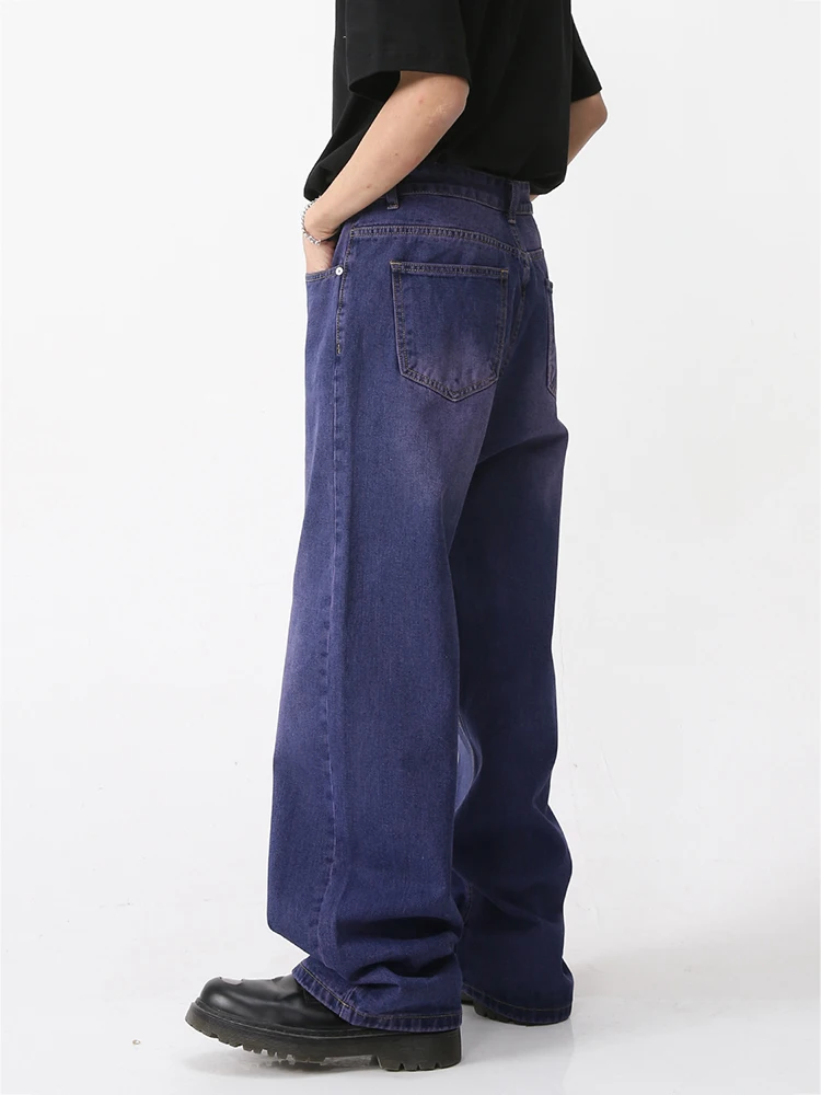 Jeans Baggy for Men Purple Fashion Men Y2k Jeans Pants Purple Loose Straight Vintage Casual Streetwear Baggy Pants Denim