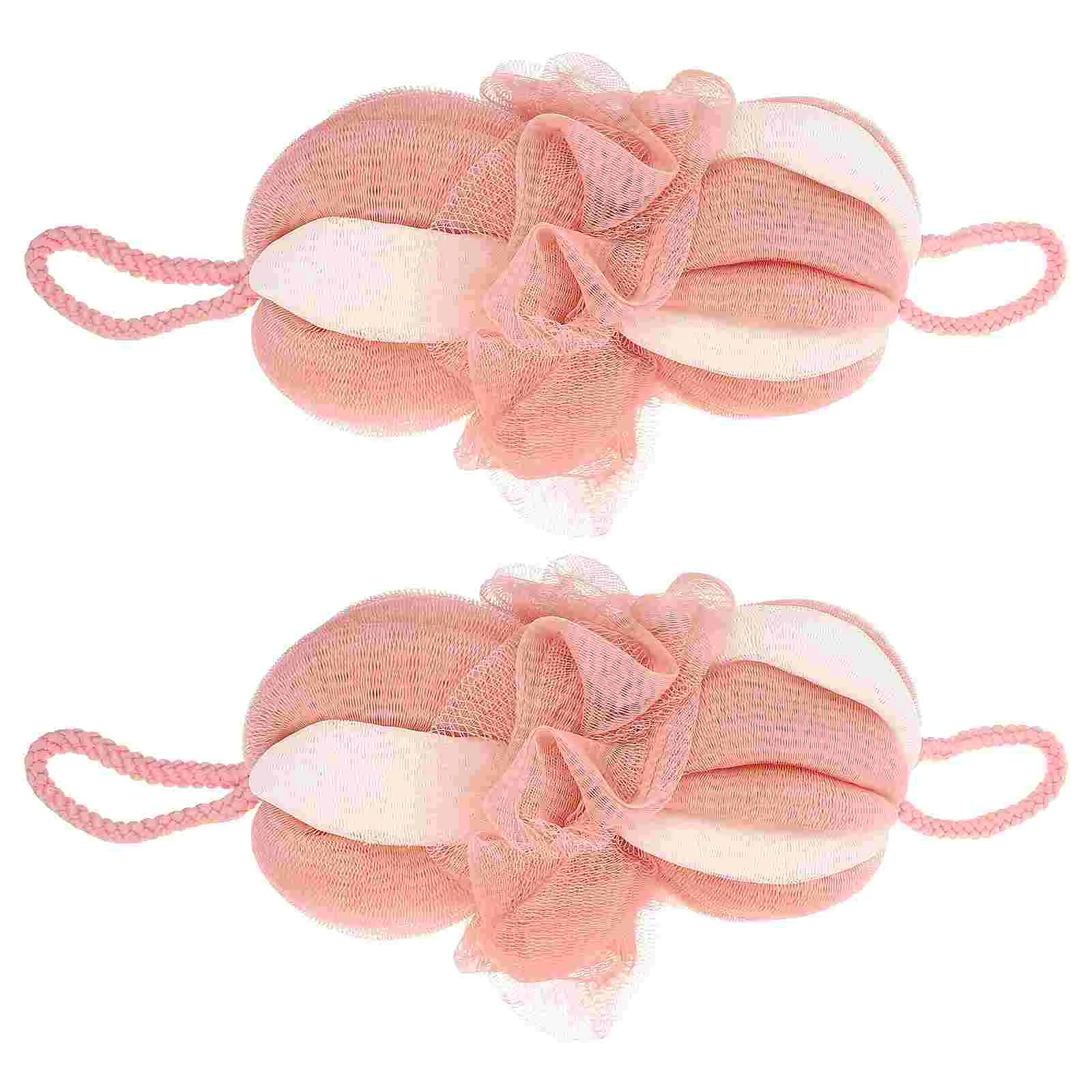 

2 Pcs Men Body Scrubber Loofah Bath Sponge Shower Loofahs Balls Bath Cleaning Sponge Loufa Puff Scrubber