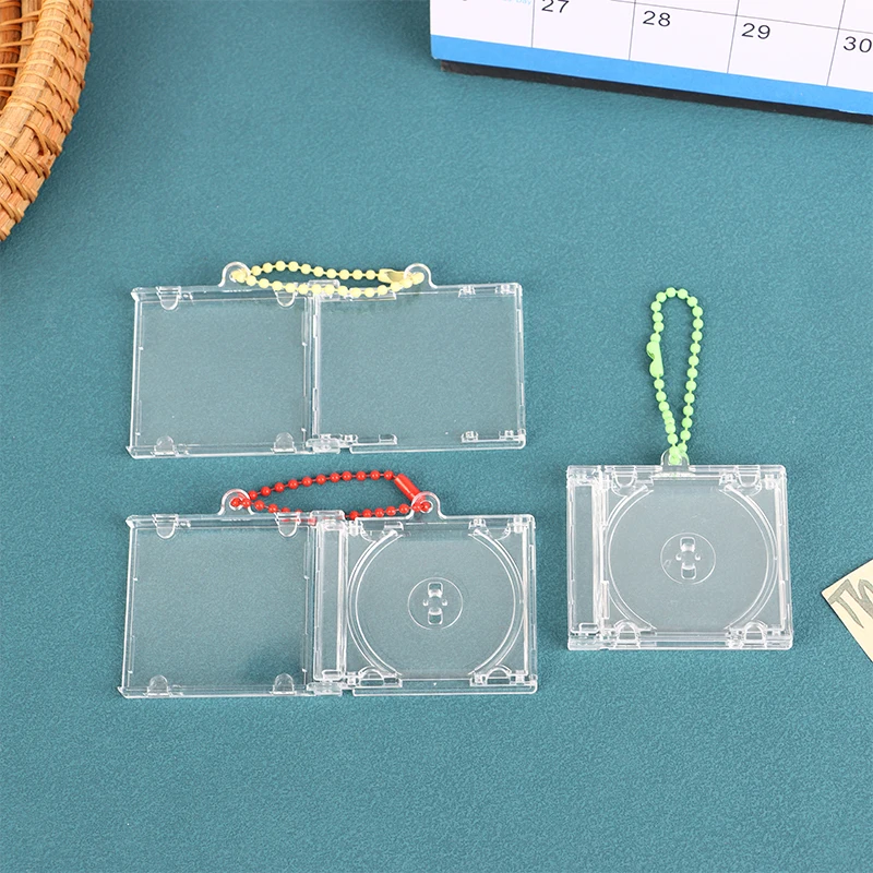 Прозрачная пластиковая пустая коробка для компакт-дисков акриловый брелок