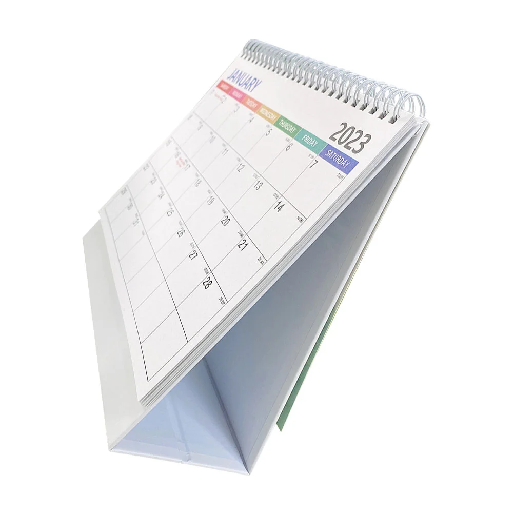 

Calendar Desk Desktop Planner Monthly Office Standingtable Schedule Agenda Stand Englishdaily Planning Decorative Tent 2023 Memo