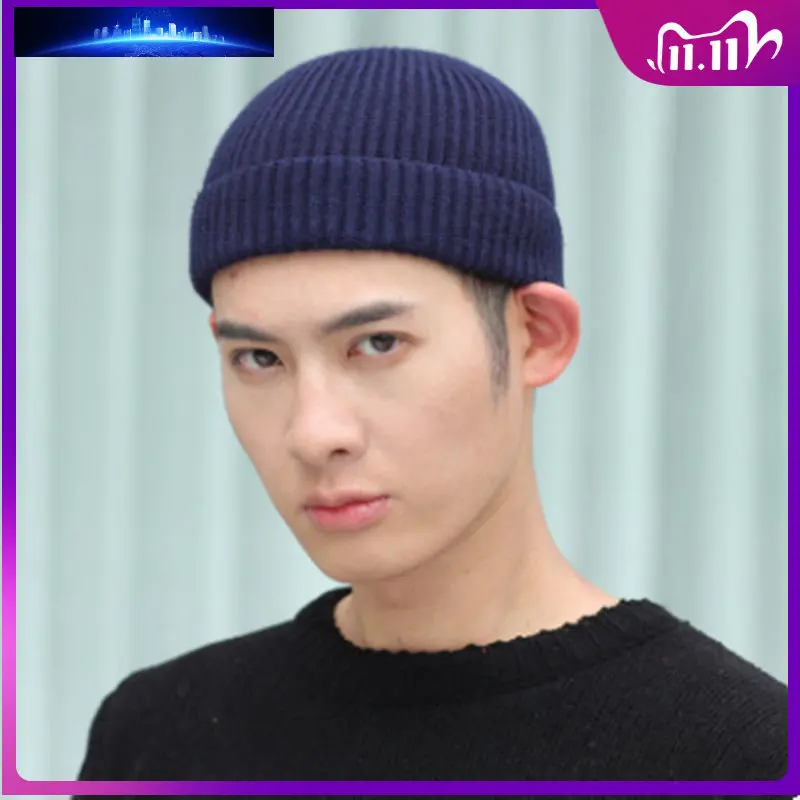 

Winter Warm Beanies Casual Short Thread Hip Hop Hat Adult Men Beanie Female Wool Knitted Beanie Skull Cap Elastic Hats Unisex
