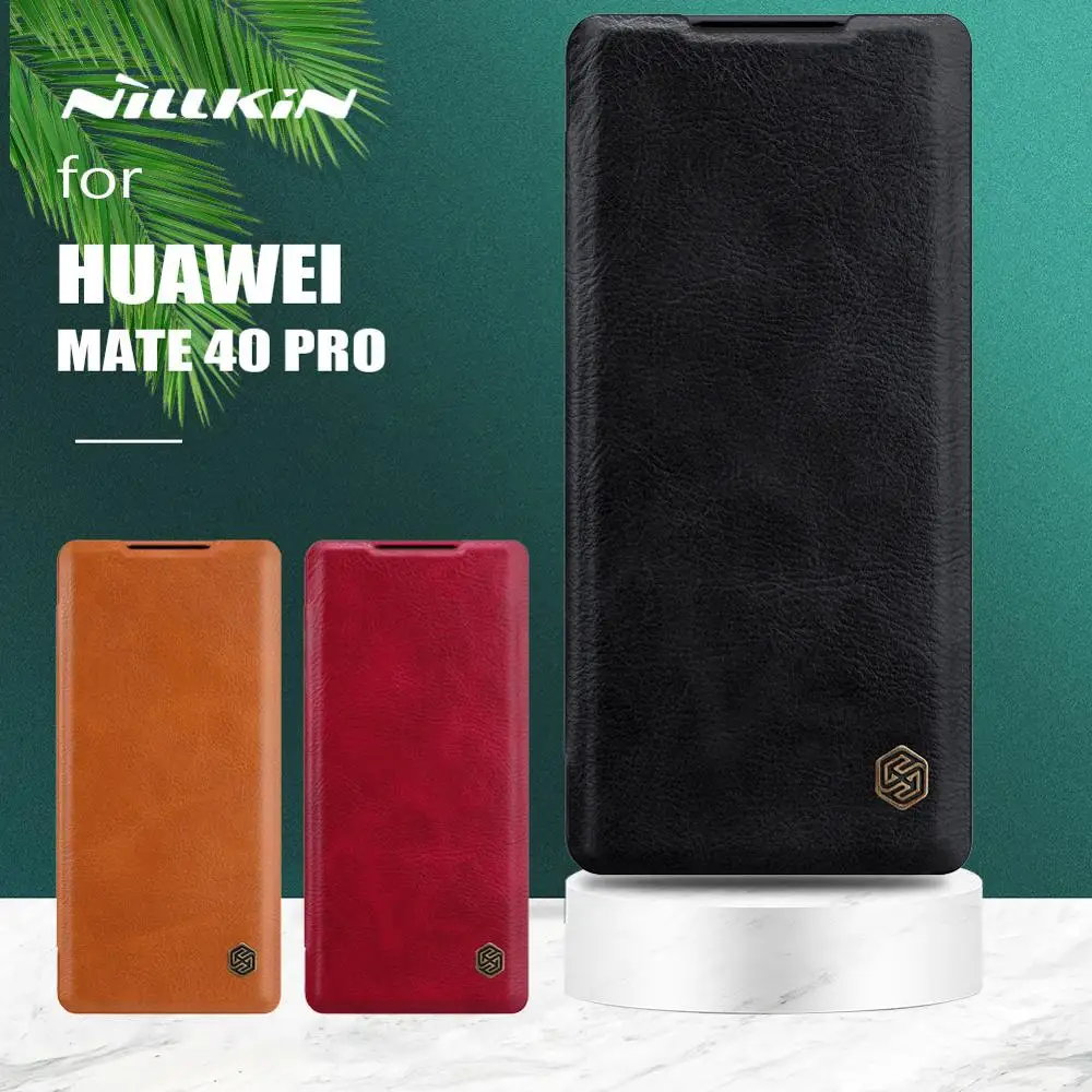 

for Huawei Mate 40 Pro Case Nillkin Qin Luxury Flip Leather Case Business Slim Card Slot Phone Case for Huawei Mate 40 Pro Cover