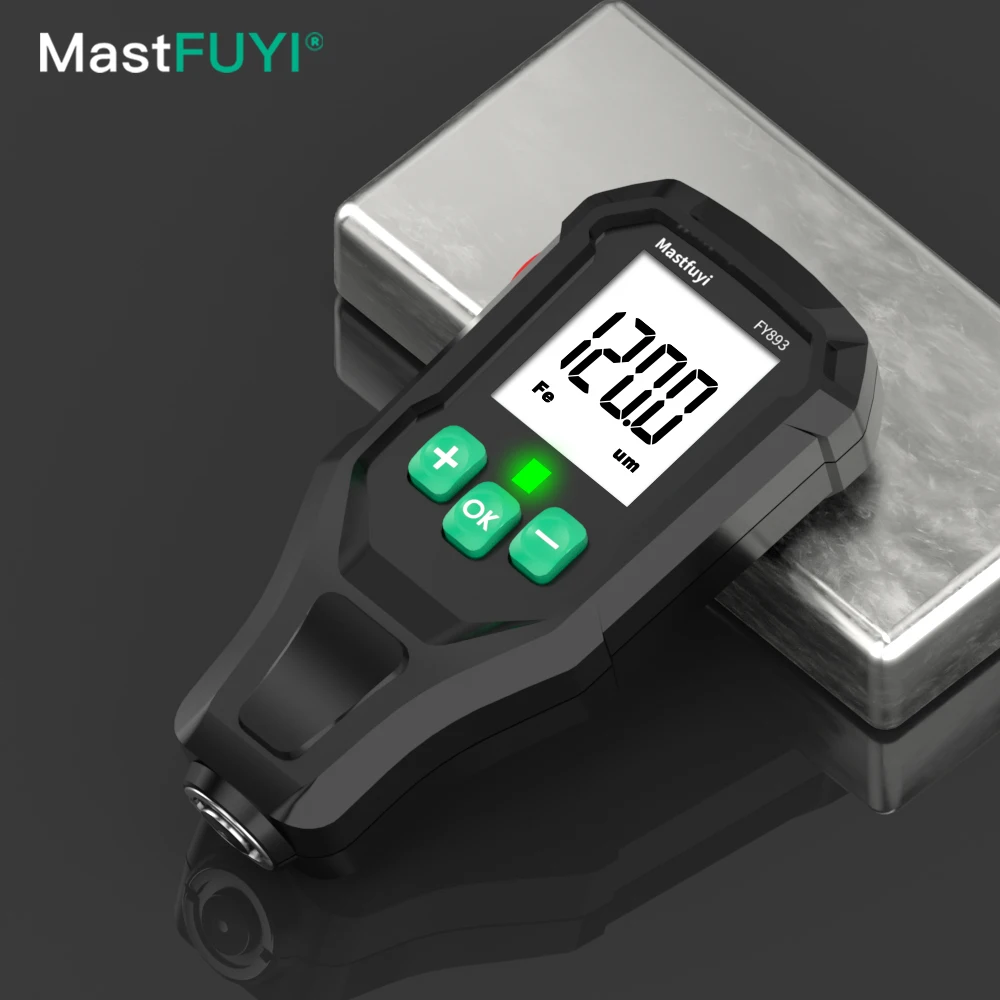 MASTFUYI 0 1 микрон прецизионный толщиномер покрытия 0-1300 тестер автомобильной краски