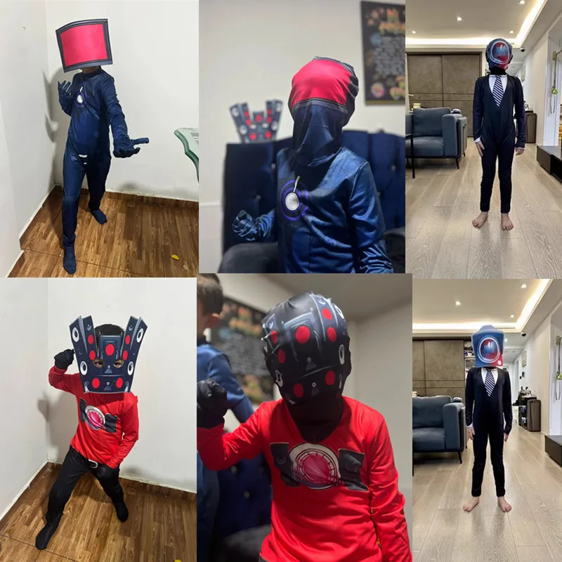 Необычный детский костюм для косплея S-Skibidi унитаза мужской ТВ-камеры игры Dop да