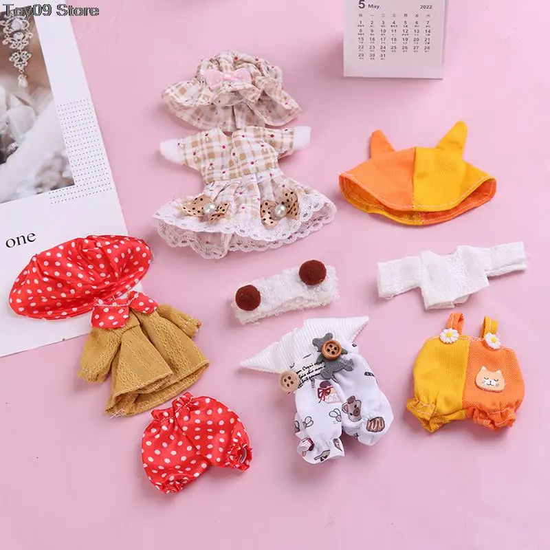

Clothes Set for 16-17cm Ob11 Doll Fashion Suit 1/8 bjd Doll Dressup Skirt 6 Inch Cute Clothes Uniform bonecas infantil meninas