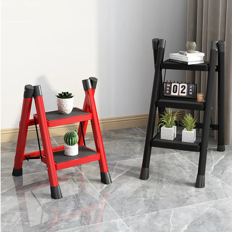 

Indoor climbing kitchen stool Multifunctional ladder chair Stable load-bearing ladder stool Folding storage step stool