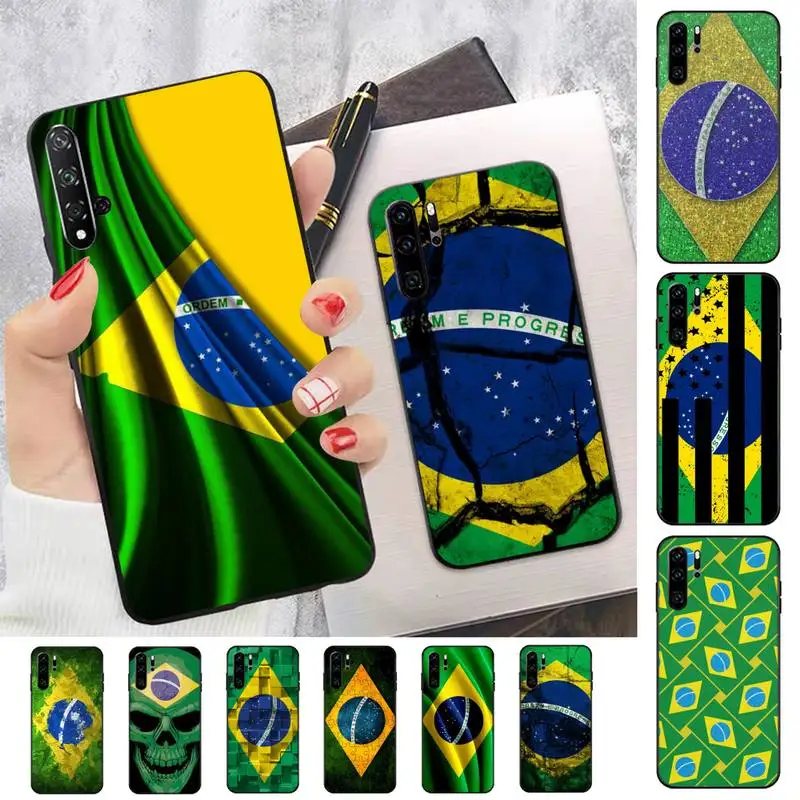 

Brazil Brazilian flag Phone Case for Huawei P30 40 20 10 8 9 lite pro plus Psmart2019