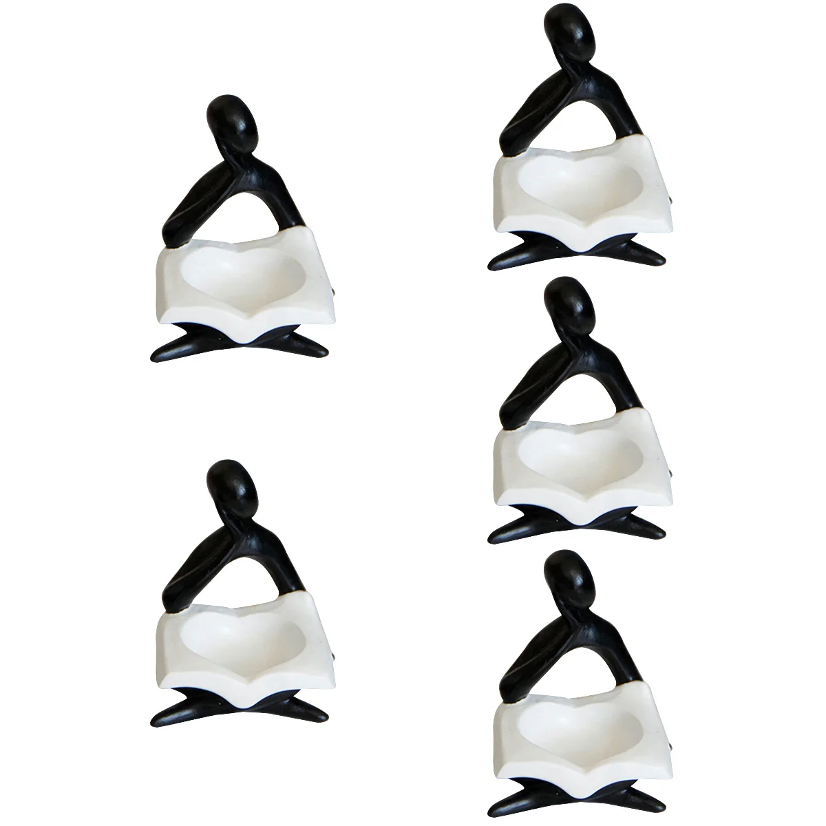 

5pcs Holder Resin Abstract Figure Statue Tealight Stand Abstract Holder