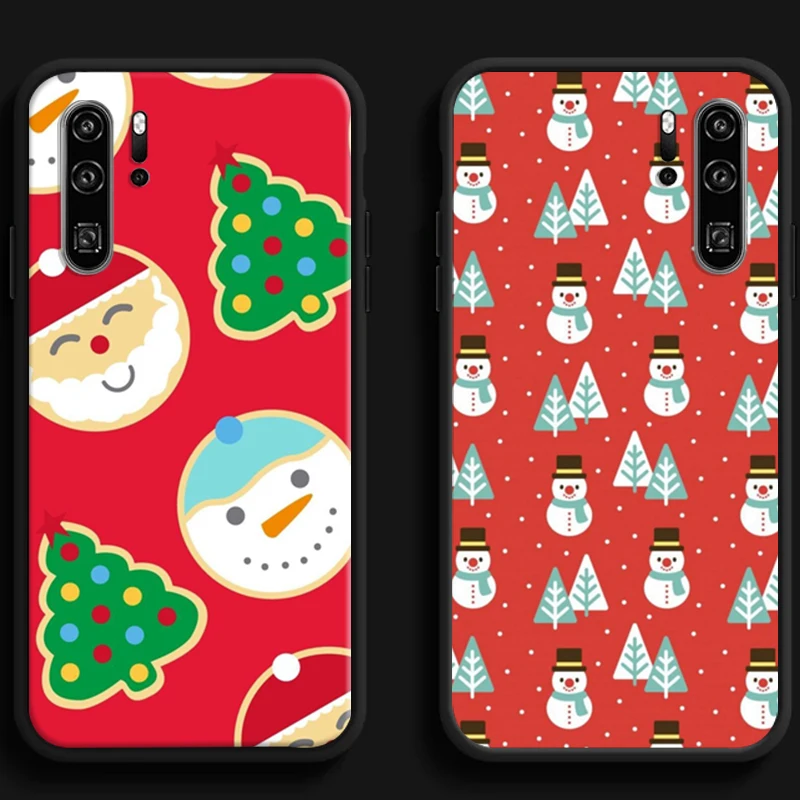 

Christmas Snowman Deer Phone Cases For Huawei Honor Y6 Y7 2019 Y9 2018 Y9 Prime 2019 Y9 2019 Y9A Carcasa Soft TPU Coque