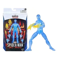 6 marvel legends spider man gamer verse miles morales translucent blue action figure toys ml 33