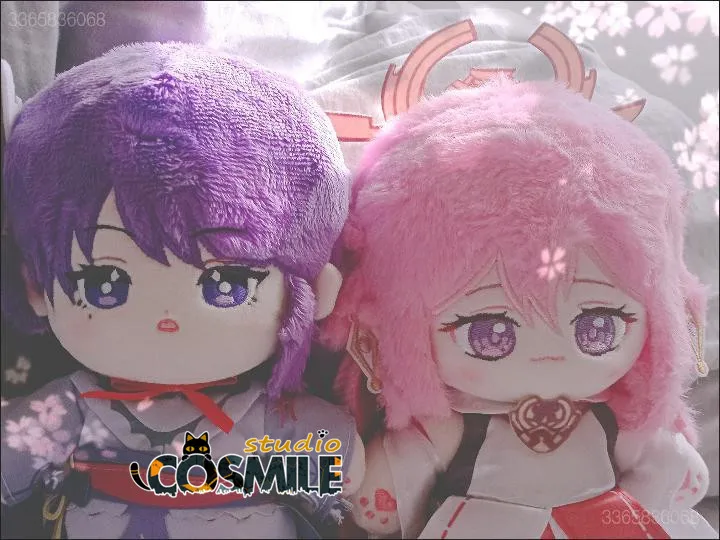В наличии Genshin Impact Miss Fox Yae Miko Plushiem 20 см плюшевая кукла с одеждой игрушка игра