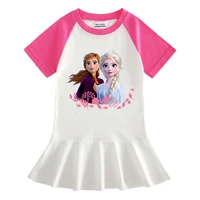 summer kids dress clothes pretty girls dresses frozen elsa anna princess party costume for children outfits clothing 2 8y