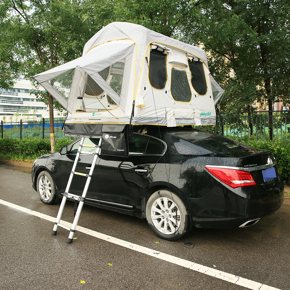 Трехкратный надувной походный грузовик на крыше для 3-4 человека 8-замковая