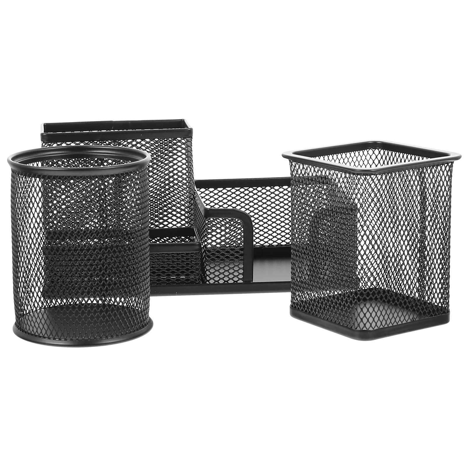 

Storage Box Metal Hollow Pen Holder Office Desktop Iron Brush Pot Sundry Locker accessories for school