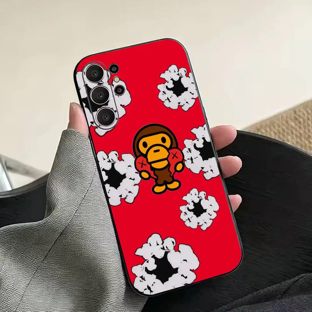 Фото Чехол для телефона Streetwear Monkey Bape, черный, из мягкого силикона, для Samsung Ultra S26, S24, S21, S22, S23, S30, Plus, Lite. №5