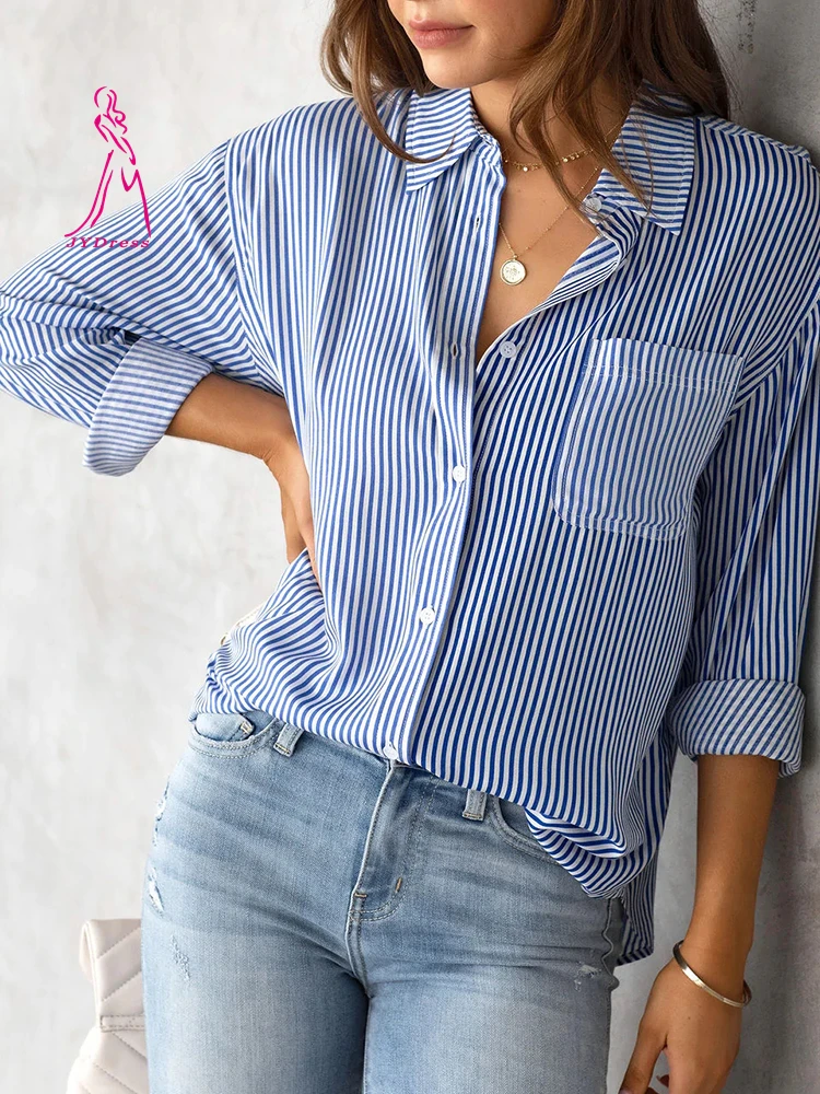 

JYDress Women Shirts Long Sleeve Office Lady Women's clothing