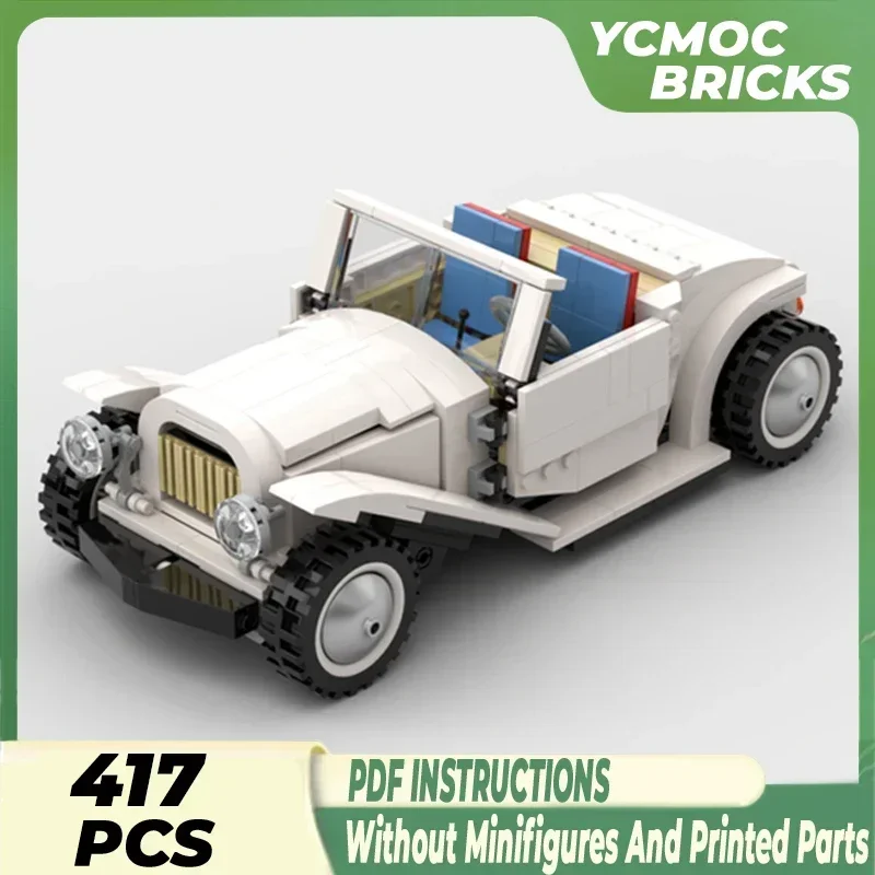 Конструктор Moc Классическая городская модель автомобиля винтажная технология