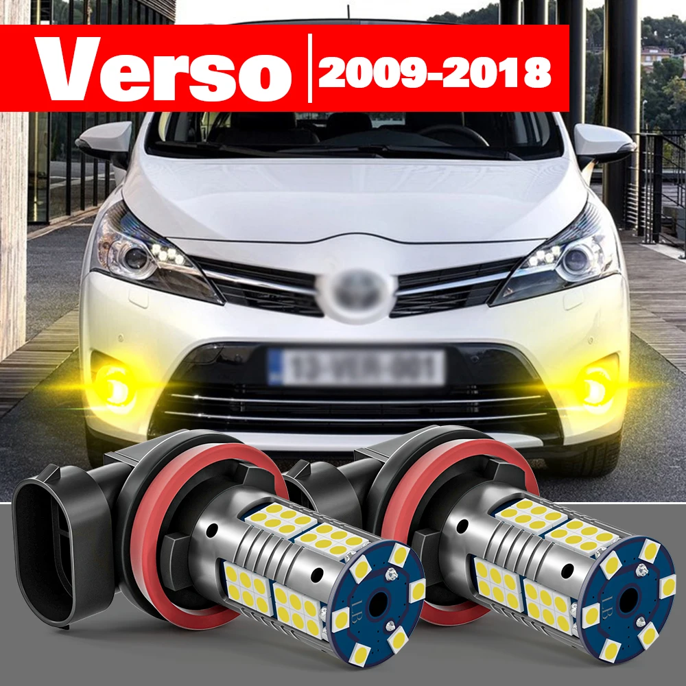 

For Toyota Verso 2009-2018 Accessories 2pcs LED Fog Light 2010 2011 2012 2013 2014 2015 2016 2017