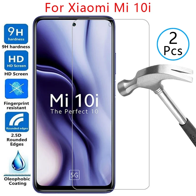 

tempered glass screen protector for xiaomi mi 10i 5g case cover on ksiomi 10 i i10 xiaomi10i mi10i protective phone coque bag 9h