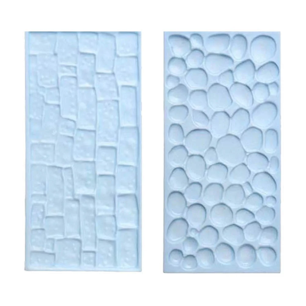 

Antique Stone Brick Fondant Cake Decoration Silicone Mold Brick Embossed DIY Shaker Epoxy Flexible Polymer Clay Mold