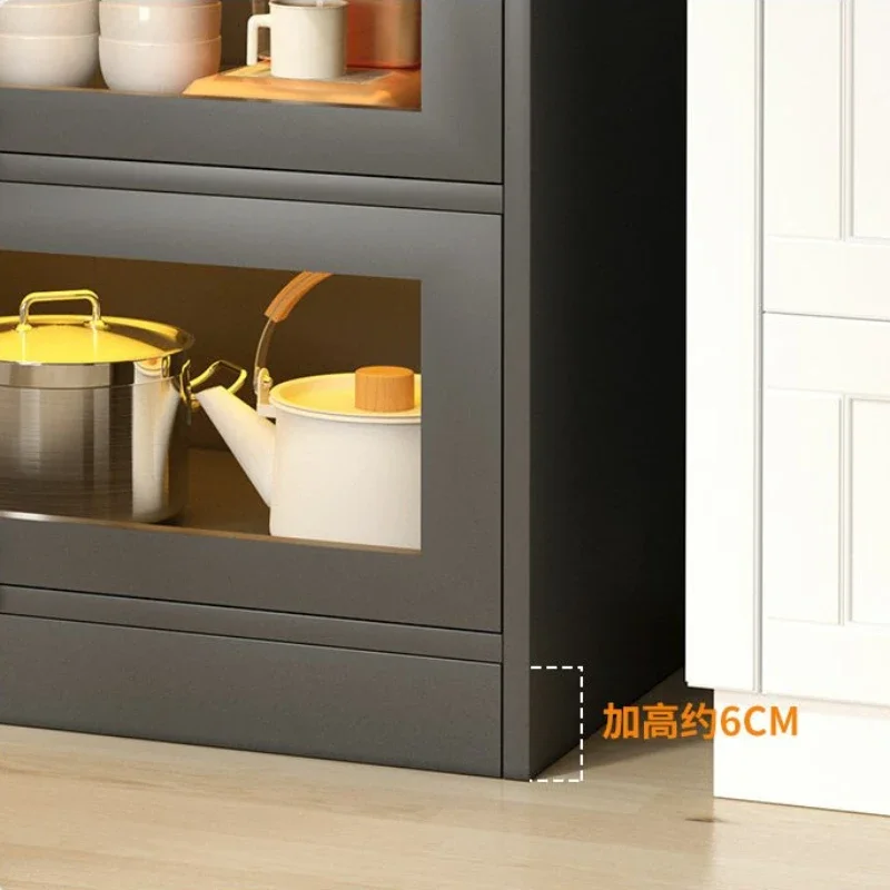 Кухонная низкая мебель металлический шкаф черный органайзер шкафы для хранения