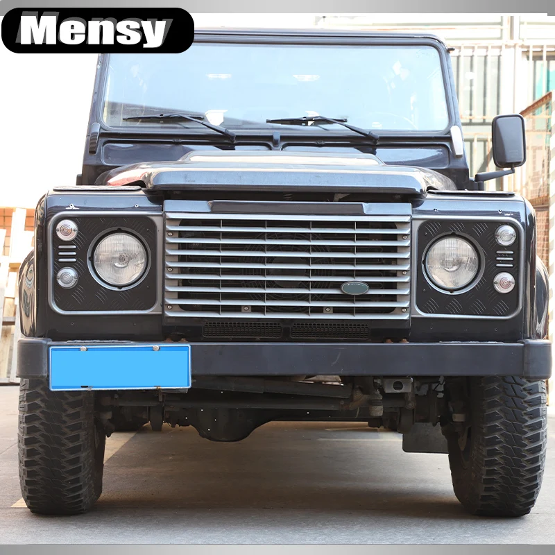 Для Land Rover Defender 90 110 2004-2018 алюминиевый сплав черный автомобильный чехол для фар абажур автоаксессуары (art.: 3920d0bab857f) - 3920d0bab857f