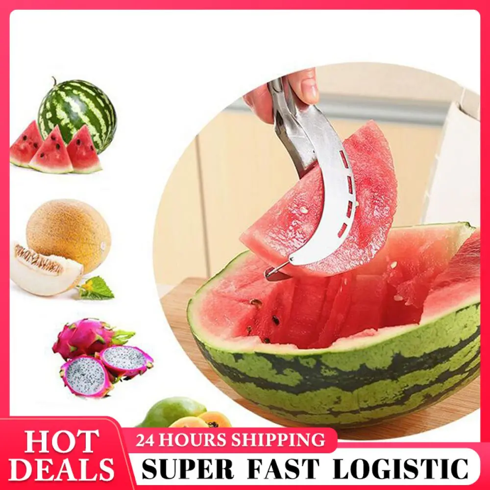 

Watermelon Slicer Stainless Steel Multifunctional Fruit Slitter Fruit Cutter Stainless Steel Watermelon Cutter Vegetable Tools