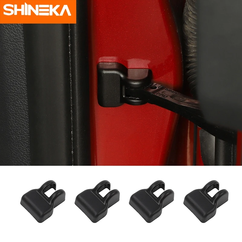 

SHINEKA ABS 4pcs Anti-Rust Car Door Limited Stopper Protection Cover Decoration Accessories For Ford Bronco Sport 2021 2022