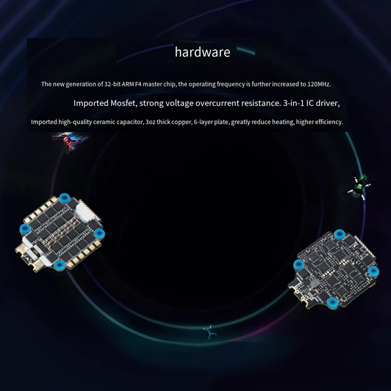 Для Hobbywing Xrotor FPV ESC 4-в-1 65A поддержка 128 кГц PWM частота обновления для гоночного дрона