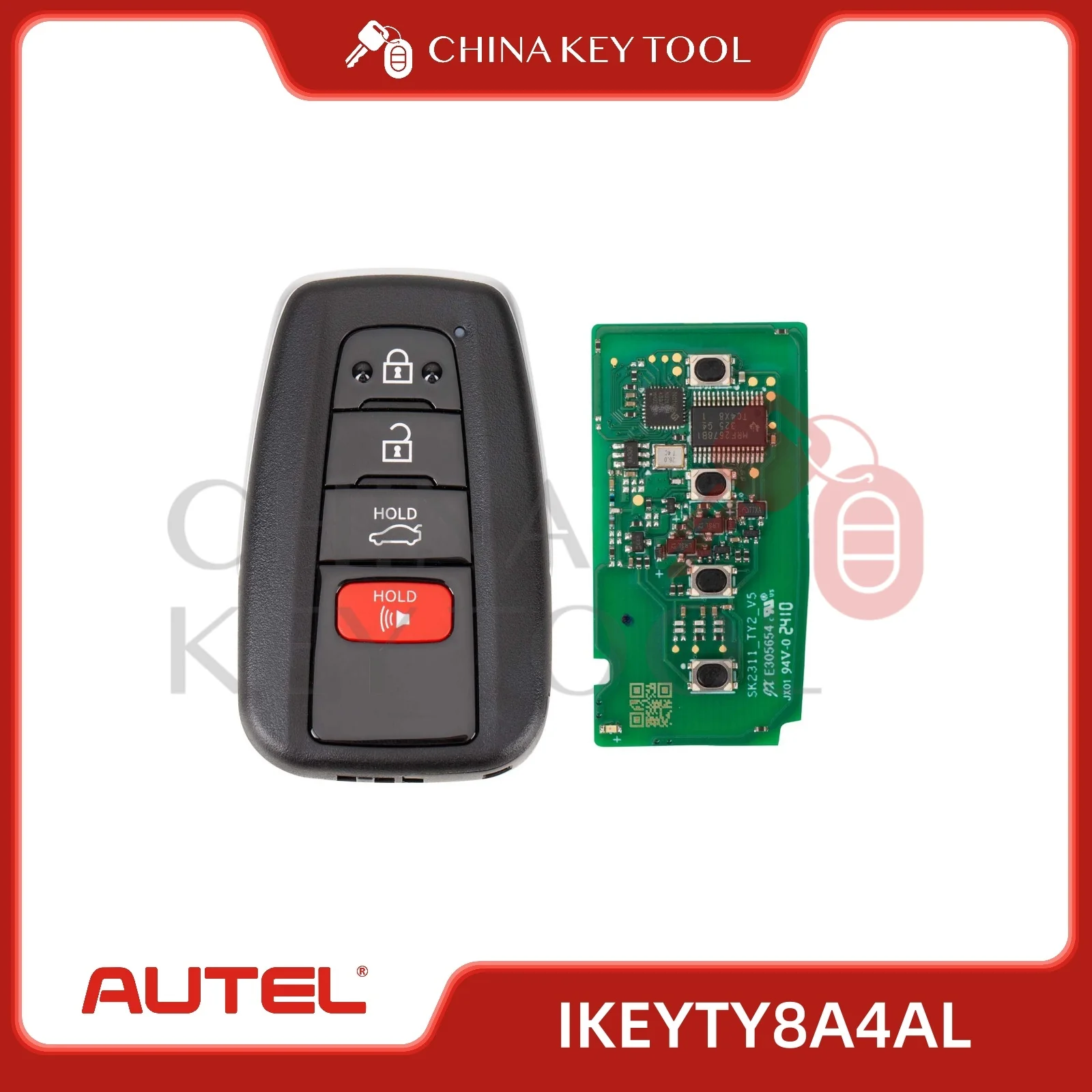 

1 шт. Autel IKEYTY8A4BL IKEYTY8A4AL универсальный умный дистанционный ключ 3 1 кнопки для Toyota для смарт-ключа Autel для KM100 IM508 IM608