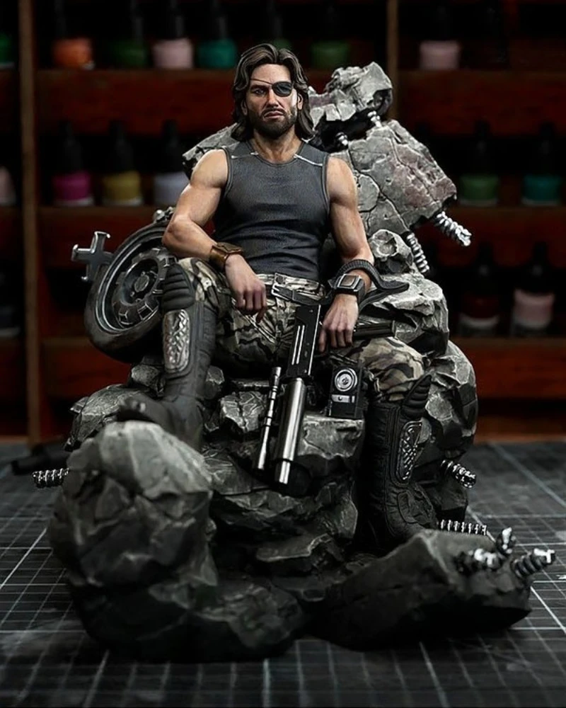 Фото Масштаб 1/24, литая под давлением фигурка из смолы, модель комплекта Merit Specialists Snake Plissken Hobby, миниатюрная игрушка в разобранном виде, неокрашенная диорама «сделай сам» №1