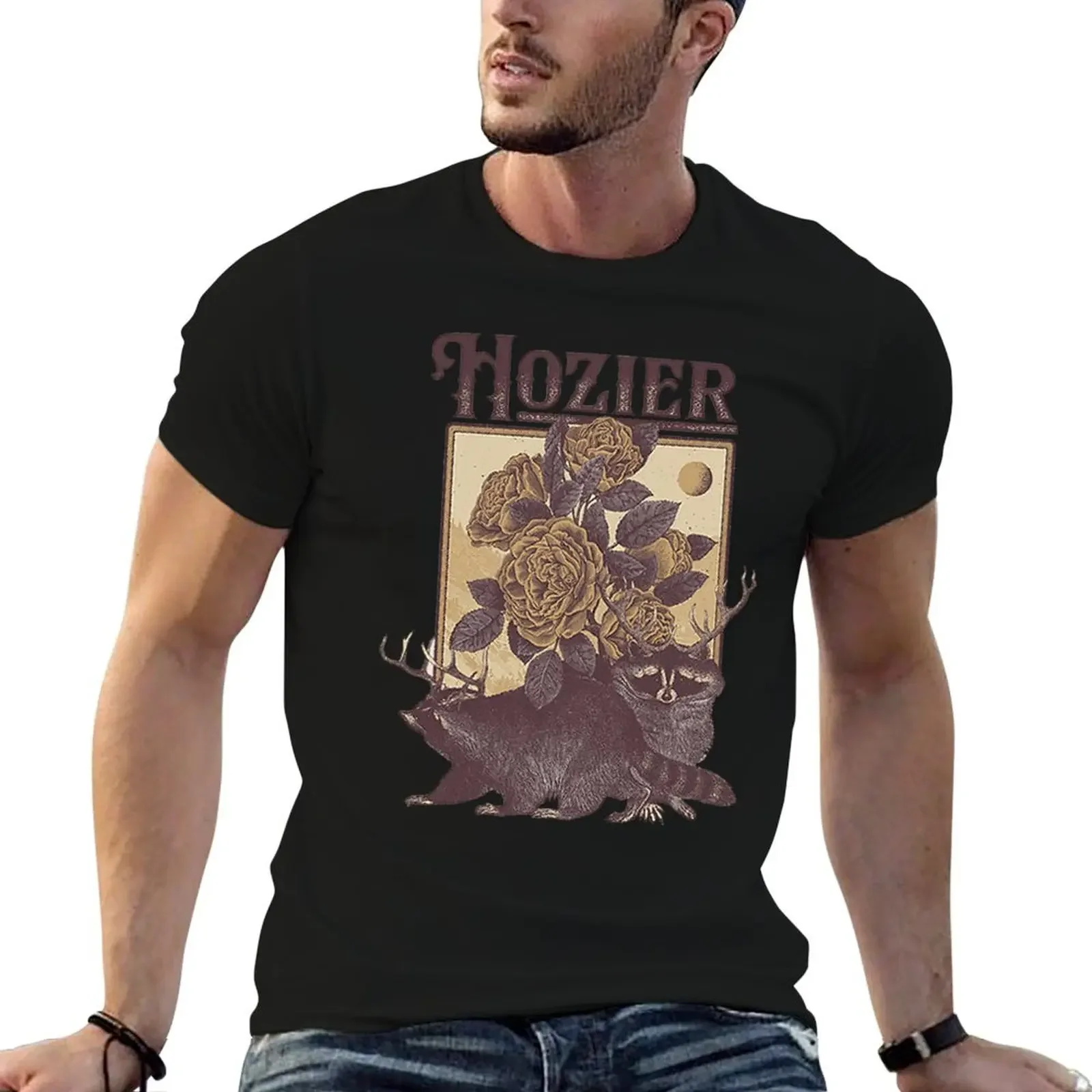 Футболка с рисунком Hozier простые спортивные футболки для фанатов футболка аниме