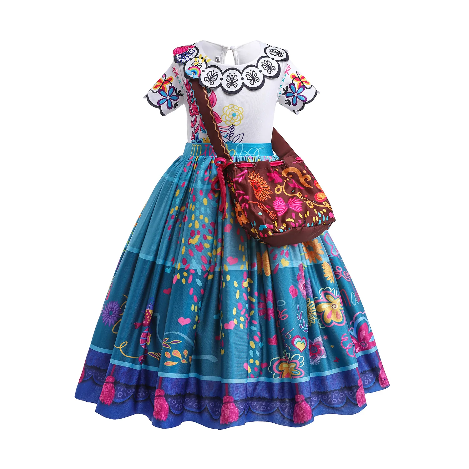 

Disney Encanto Costume Mirabel Princess Dress Suit Charm for Girls Cosplay Carnival Birthday Party Christmas Halloween Clothes