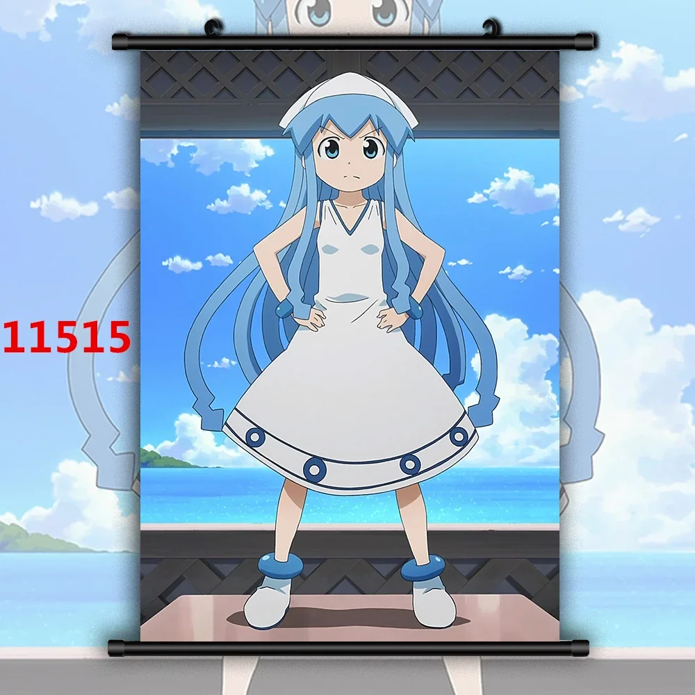 Картина на холсте аниме постеры девушка-кальмар Ikamusume манга настенная