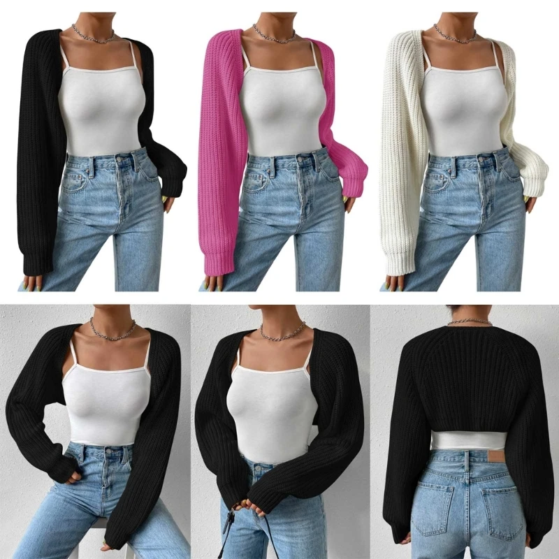 

Women's Knit Open Front Cardigan Sweaters Lightweight Long Sleeve Shrug Open Front Sweater Outerwear Fashion Streetwear