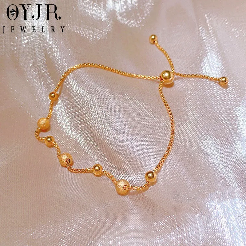 OYJR Kpop Beads Bracelet for Women Charm Bracelets Pull-out Adjustable Wristband Pulseras Verano 2022 Jewellery Accessories