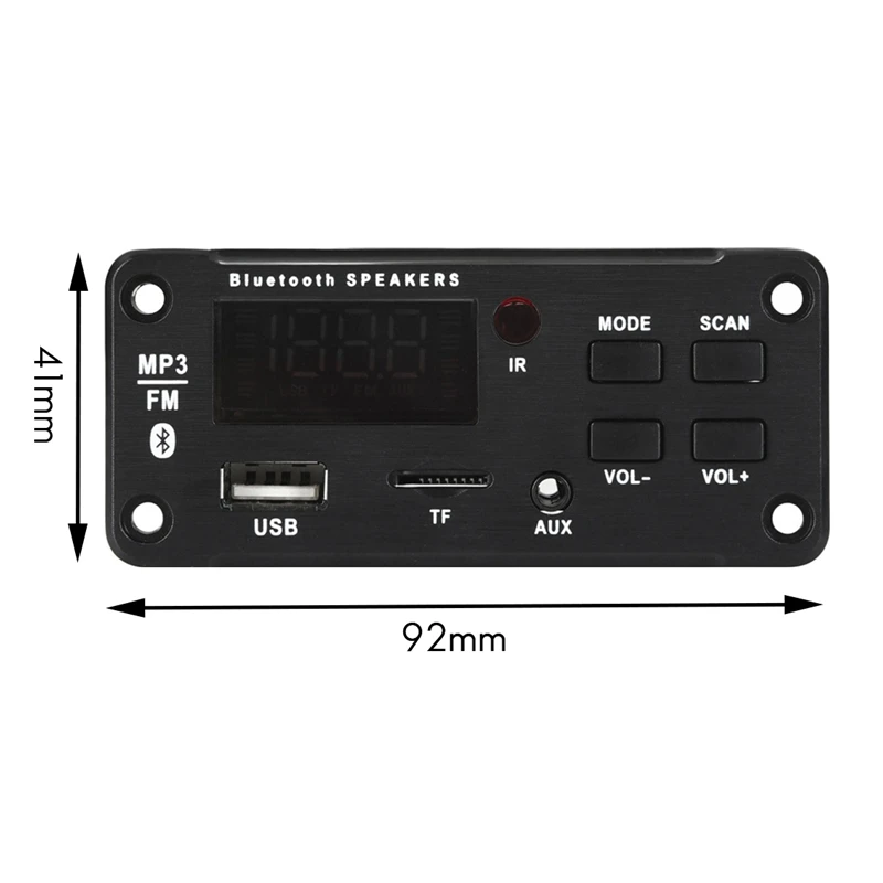 MP3 Bluetooth декодер плата 2X25W USB FM радио TF 3 5 мм AUX музыкальный плеер для автомобиля