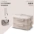 Northern Europe beige double layer   lunch box bag