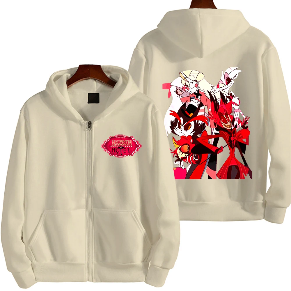 Y2k Street Hoodies 2025 Fun Hazbin Hotel Alasto Printed Sweatshirts Men's and Women's Anime Clothing