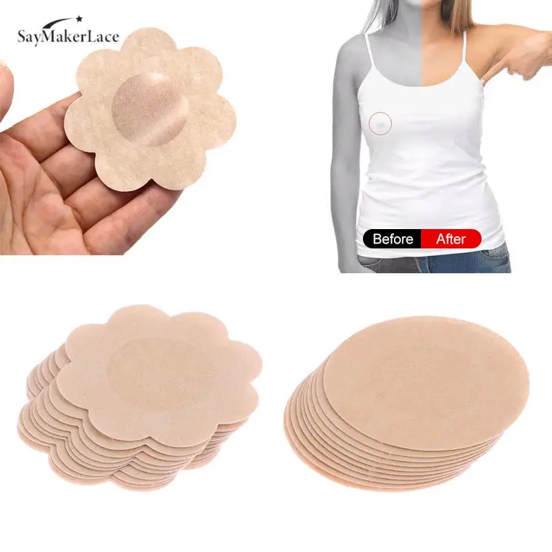 

Summer Invisible Adhesive Bra Stickers Chest Paste Disposable Man Nipple Covers Sports Anti-glare Chest Cover Intimates 5pairs