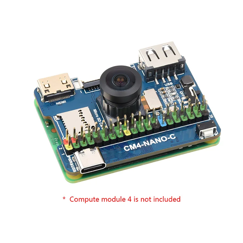 Базовая плата Nano (C) для компьютера Raspberry Pi 4 Lite/eMMC такого же размера как CM4